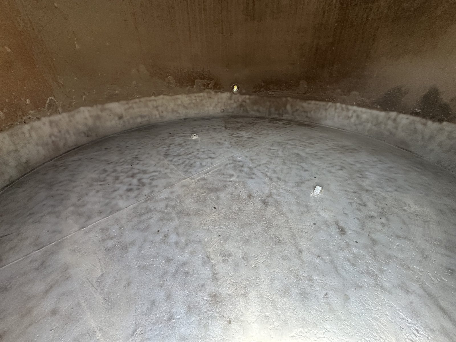 Oil tank after brush blasting